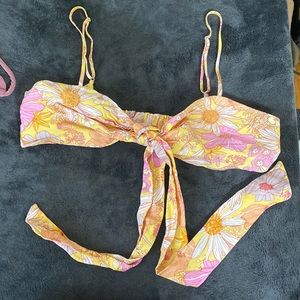 H&M Floral Linen Blend Shirt